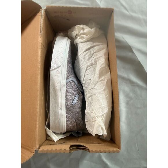 NIB! Vans Asher Glitter Slip-On Shoes - Toddler Size 11 - Picture 2 of 6